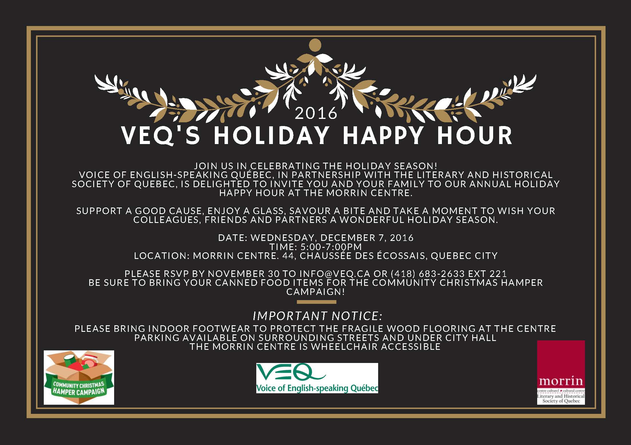 VEQ's Annual Holiday Happy Hour