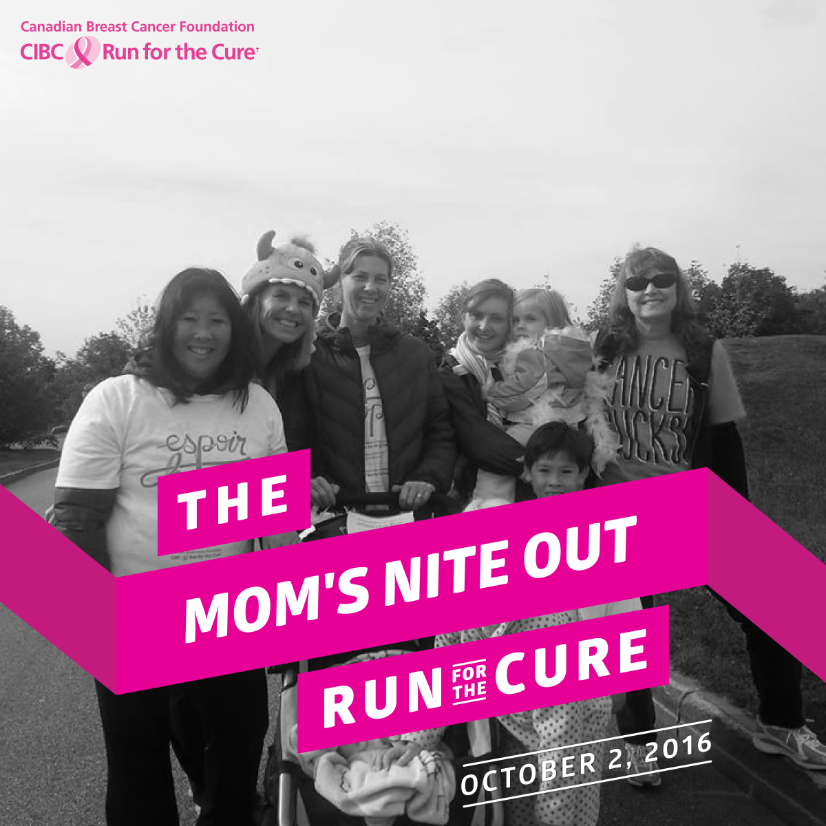 Jeffery Hale's Moms' Nite Out group again for this year's CIBC Run for the Cure