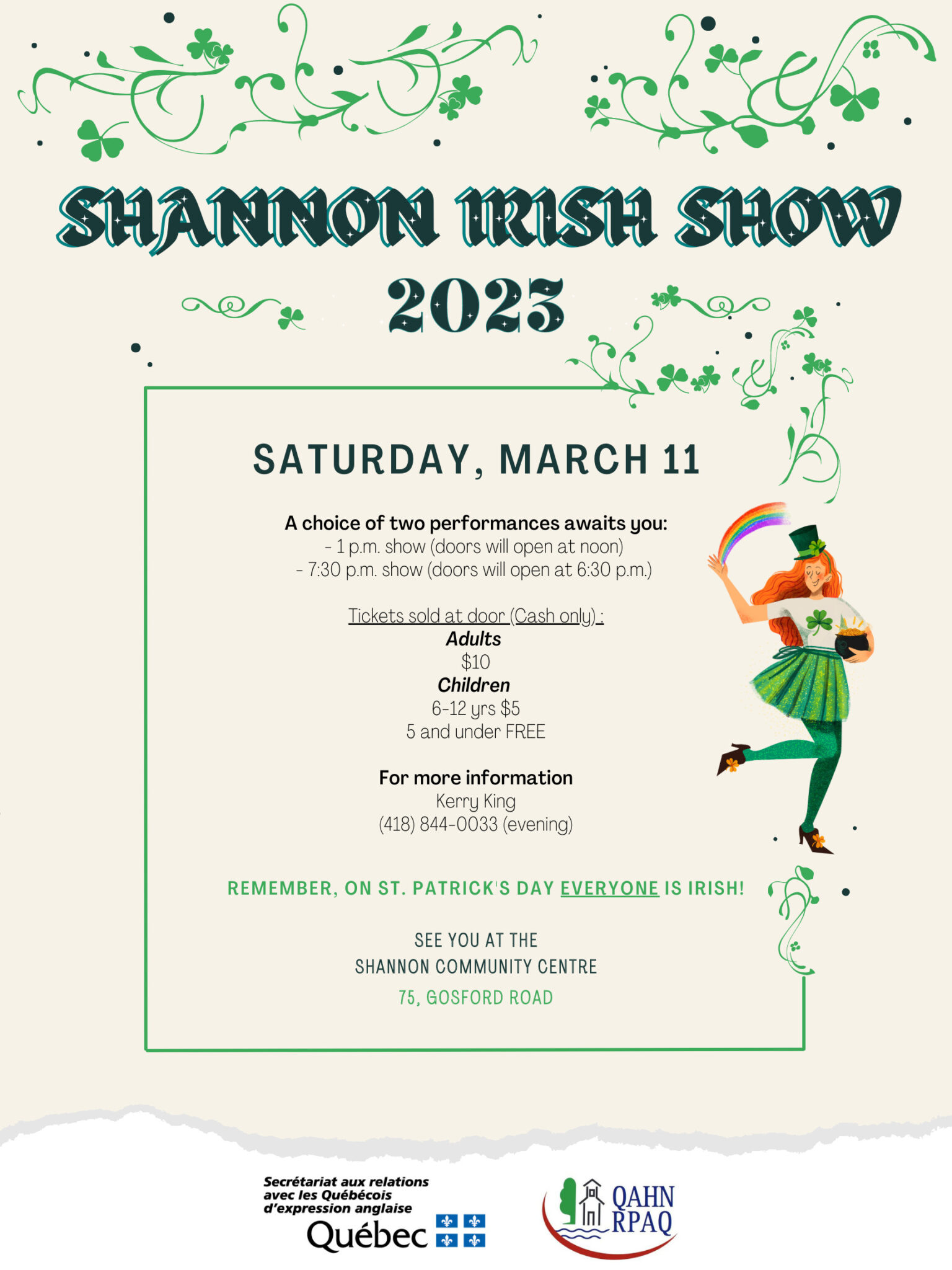 Shannon Irish Show @ Shannon Community Center