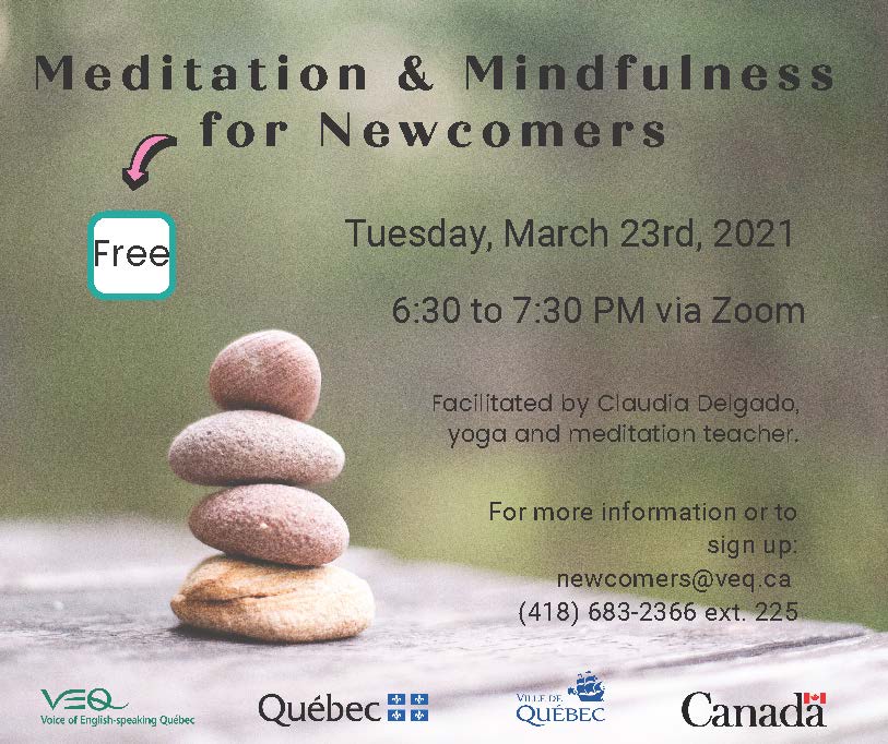 Meditation & Mindfulness for Newcomers @ Online, find your most comfortable spot in your house or office