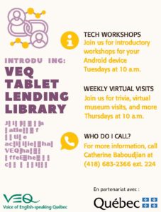 Virtual Visits with VEQ- Tech Talk Tuesdays @ Virtual meeting on Google Duo