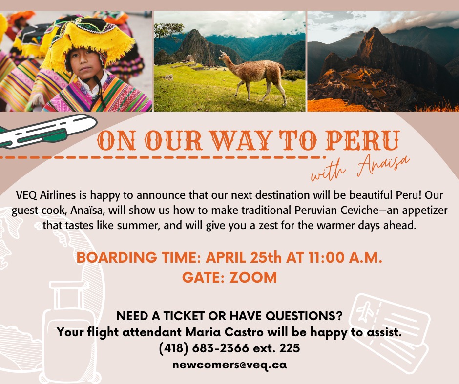 Travel the World through Zoom: Peru! @ Via Zoom