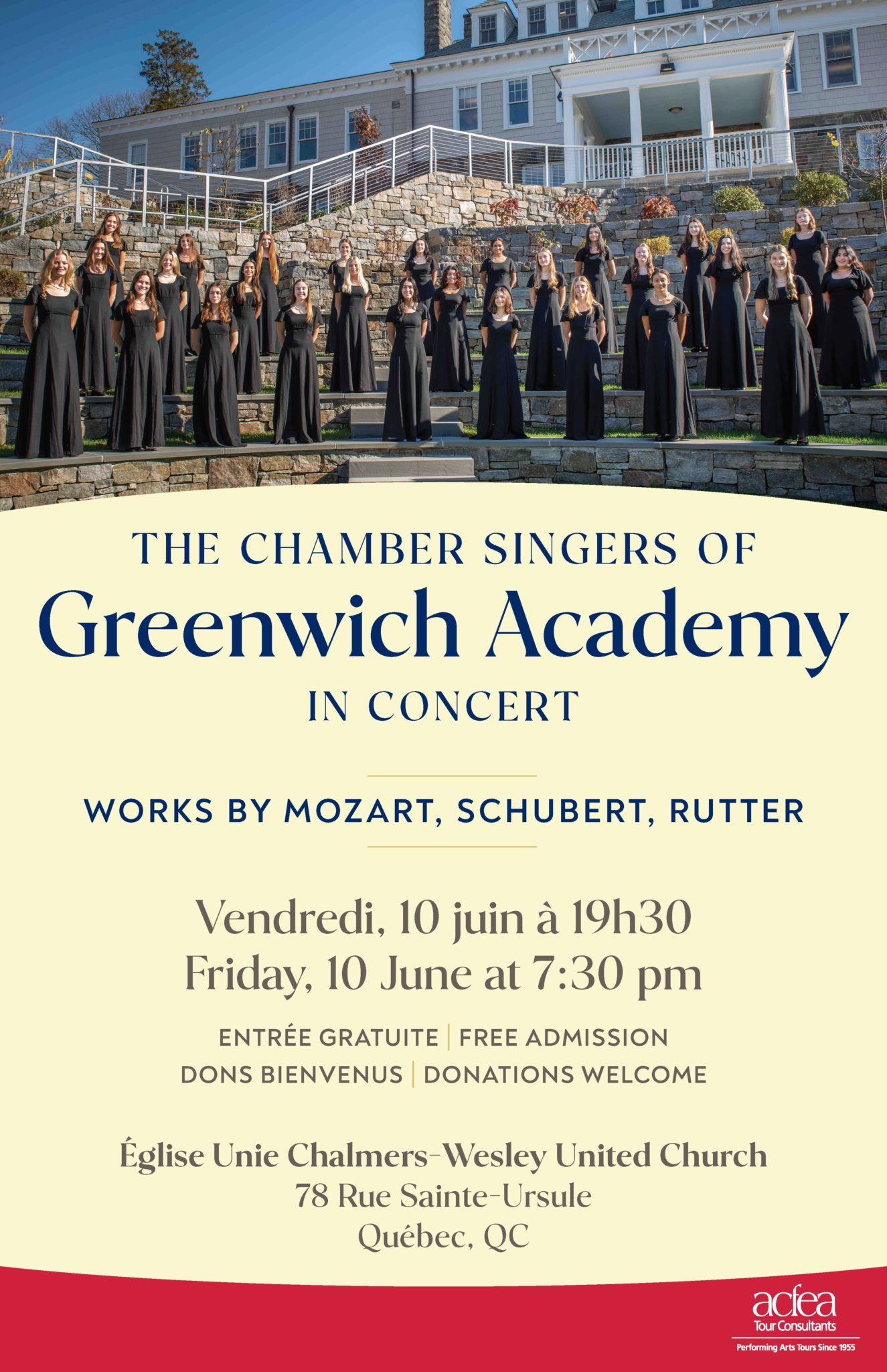 Concert - Chamber Singers of Greenwich Academy @ Chalmers-Wesley United Church