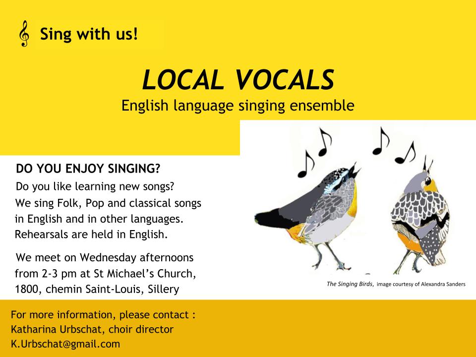 LOCAL VOCALS - English Language Singing Ensemble @ St Michael's Church