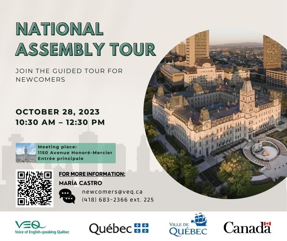 National Assembly Tour @ Québec's National Assemby Guided Tour, for Newcomers