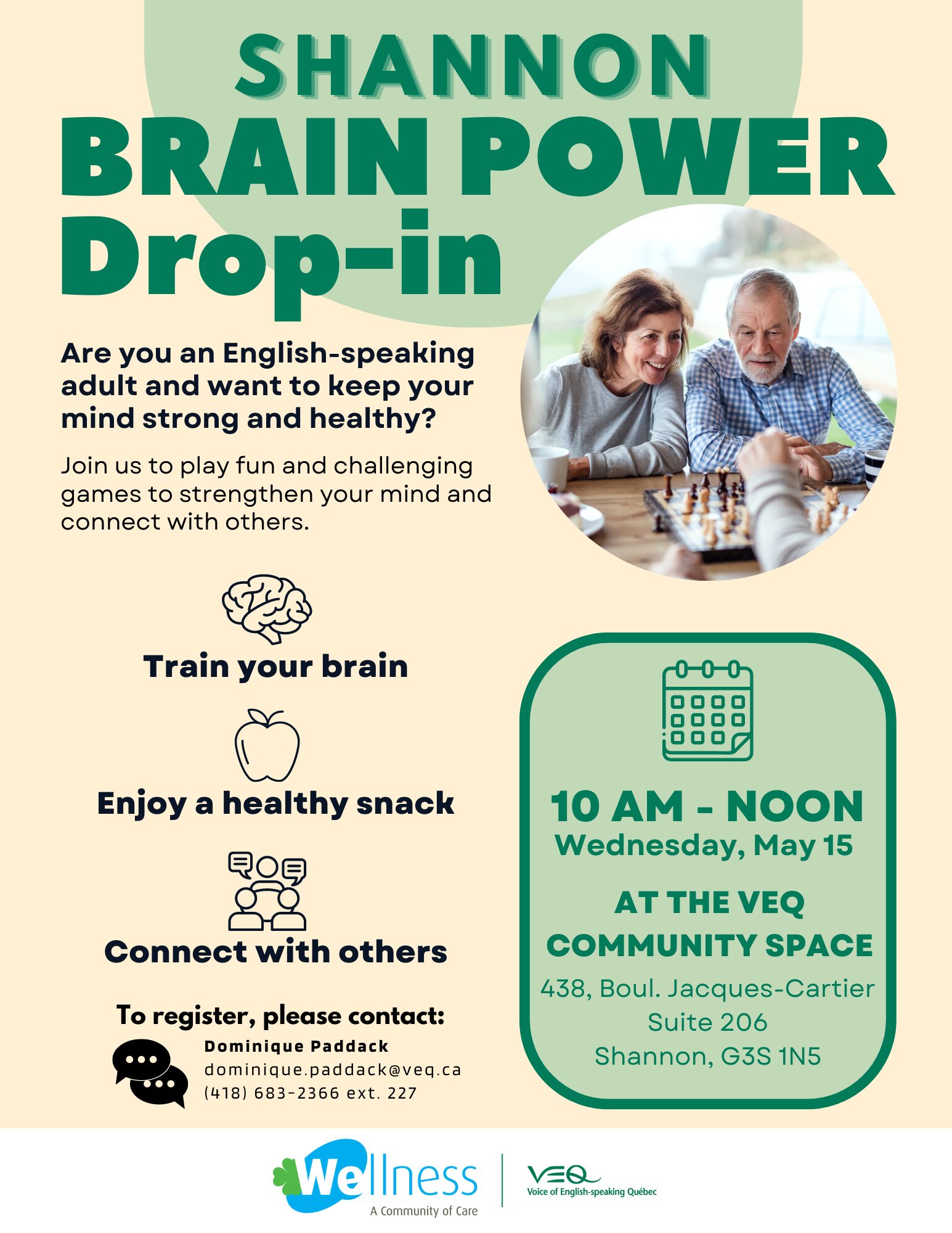 Brain Power Drop-In (in Shannon) @ VEQ Community Space