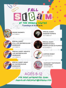 S.T.E.A.M. Club: Registration Winter 2024 (7 to 12 YO) @ Morrin Center